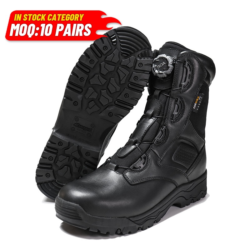 Quick-on/off System Police Boots